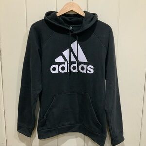 Adidas Black Pullover Hoodie Mountain Logo Men’s Medium